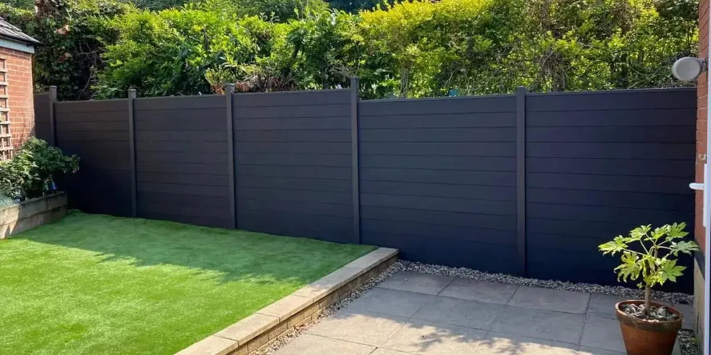 καγκελο περιφραξησ wpc σε γκρι χρωμα